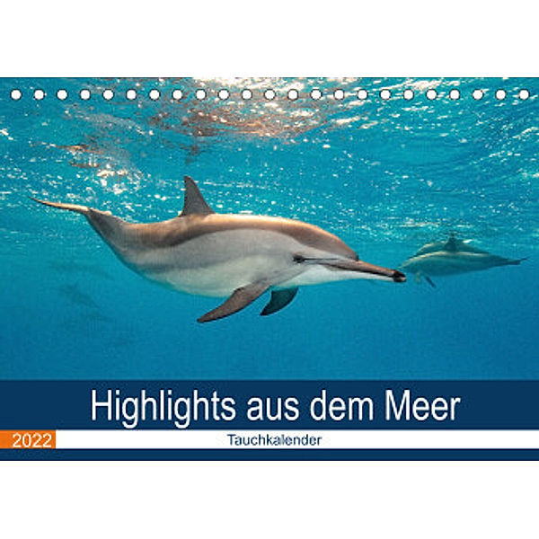 Highlights aus dem Meer - Tauchkalender (Tischkalender 2022 DIN A5 quer), Sven Gruse