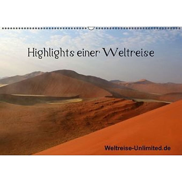 Highlights einer Weltreise (Wandkalender 2015 DIN A2 quer), weltreise-unlimited.de