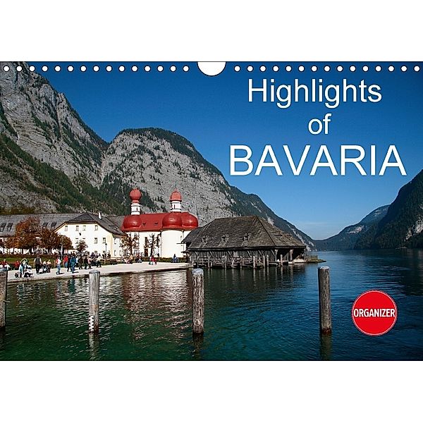 Highlights of Bavaria (Wall Calendar 2018 DIN A4 Landscape), Gisela Kruse