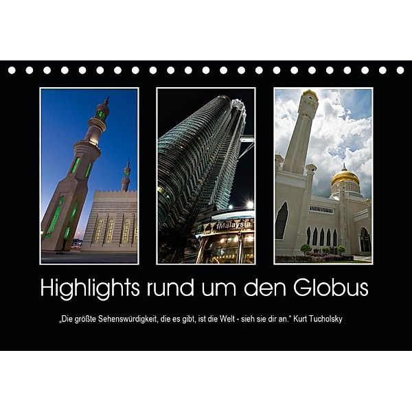 Highlights rund um den Globus (Tischkalender 2020 DIN A5 quer)