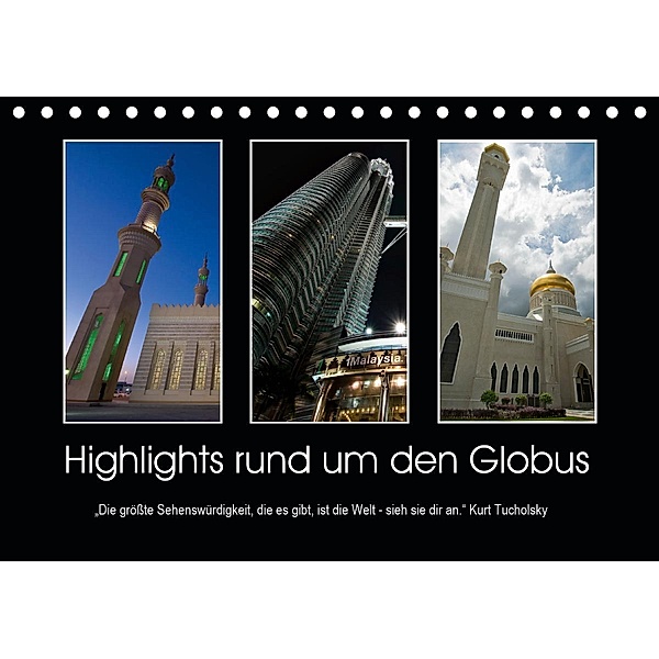 Highlights rund um den Globus (Tischkalender 2021 DIN A5 quer), Foto-FukS, Ursula Fleiß und Karsten Schütt