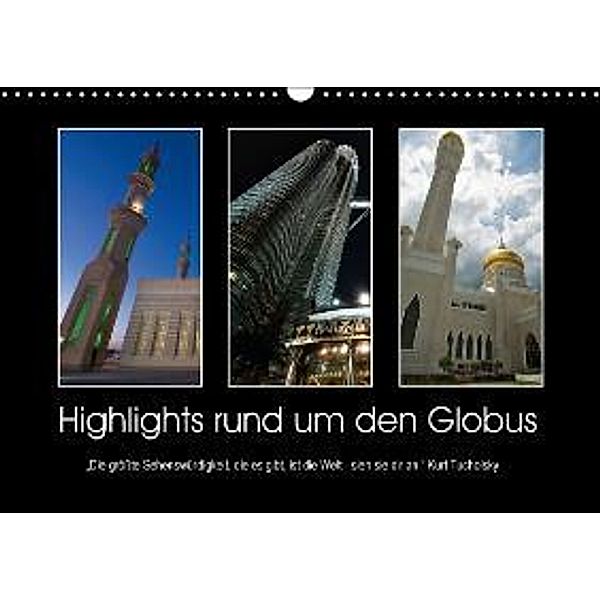 Highlights rund um den Globus (Wandkalender 2015 DIN A3 quer), Ursula Fleiß, Karsten Schütt