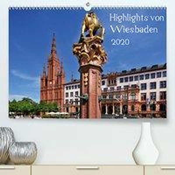 Highlights von Wiesbaden (Premium-Kalender 2020 DIN A2 quer), Petrus Bodenstaff