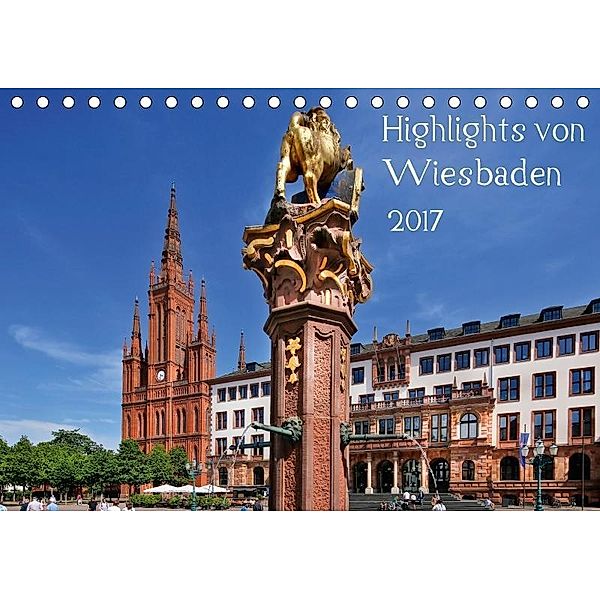 Highlights von Wiesbaden (Tischkalender 2017 DIN A5 quer), Petrus Bodenstaff