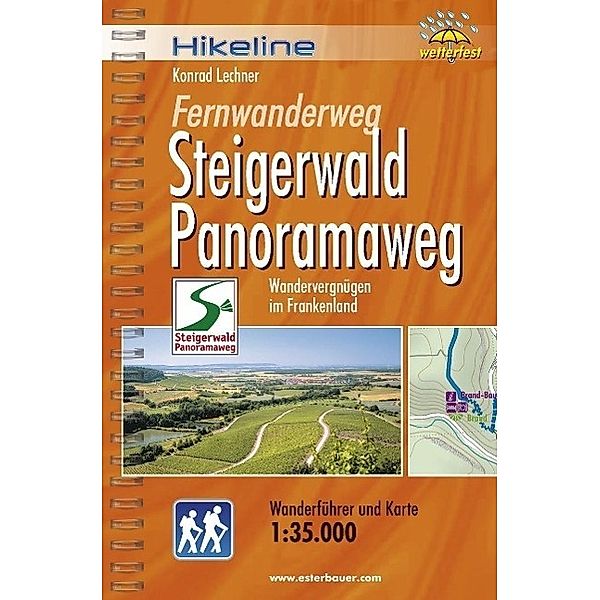 Hikeline Wanderführer Fernwanderweg Steigerwald Panoramaweg, Konrad Lechner