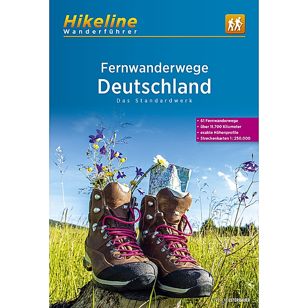 Hikeline Wanderführer / Fernwanderwege Deutschland
