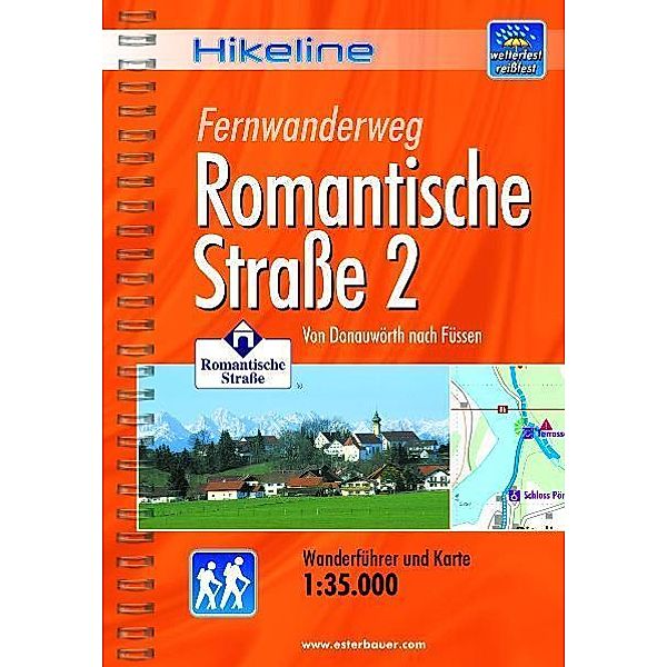 Hikeline Wanderführer / Hikeline Wanderführer Fernwanderweg Romantische Straße.Tl.2, Roland Esterbauer