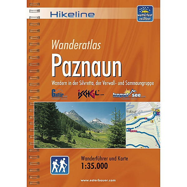 Hikeline Wanderführer Wanderatlas Paznaun, Roland Esterbauer