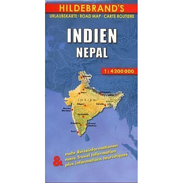 Hildebrand's Urlaubskarte / Hildebrand's Urlaubskarte Indien, Nepal. India, Nepal. Inde, Nepal