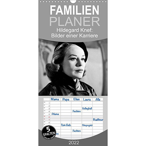 Hildegard Knef: Bilder einer Karriere - Familienplaner hoch (Wandkalender 2022 , 21 cm x 45 cm, hoch), Calvendo