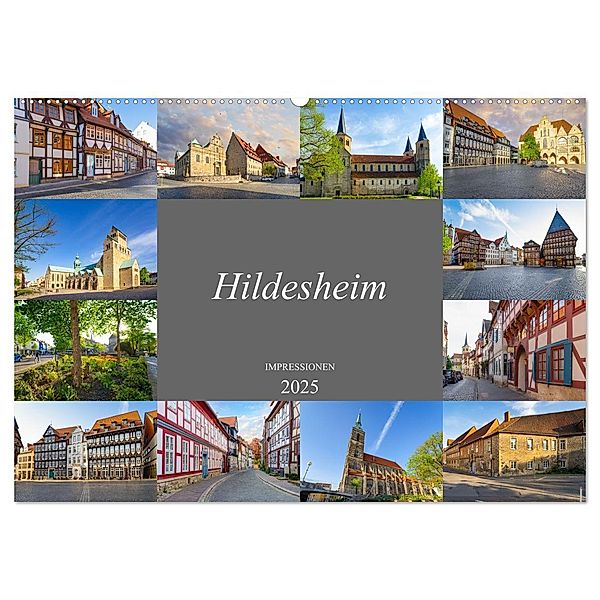 Hildesheim Impressionen (Wandkalender 2025 DIN A2 quer), CALVENDO Monatskalender, Calvendo, Dirk Meutzner