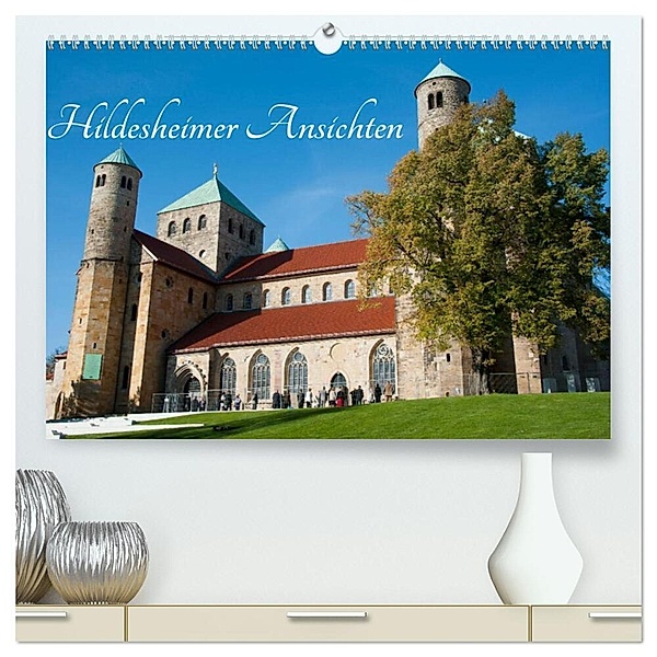 Hildesheimer Ansichten (hochwertiger Premium Wandkalender 2024 DIN A2 quer), Kunstdruck in Hochglanz, Frauke Scholz