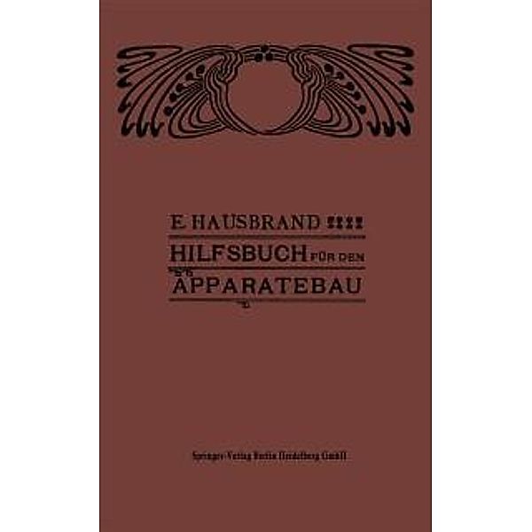 Hilfsbuch für den Apparatebau, Eugen Hausbrand