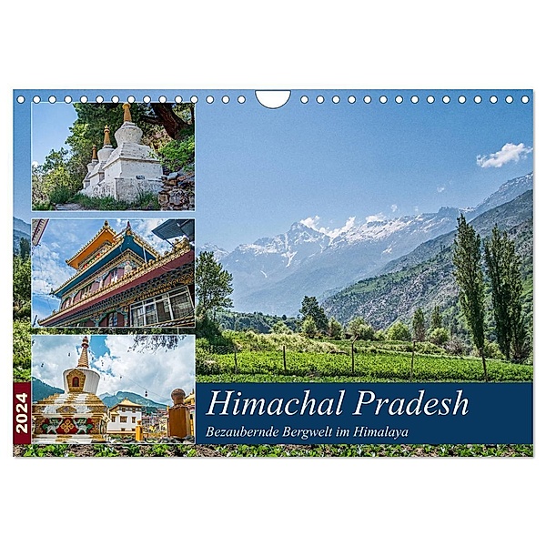 Himachal Pradesh - Bezaubernde Bergwelt im Himalaya (Wandkalender 2024 DIN A4 quer), CALVENDO Monatskalender, Thomas Leonhardy