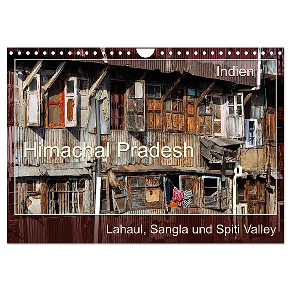 Himachal Pradesh - Lahaul, Sangla, Spiti Valley (Wandkalender 2024 DIN A4 quer), CALVENDO Monatskalender, Manfred Bergermann