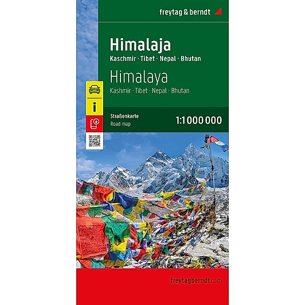 Himalaja, Straßenkarte 1:1.100.000, freytag & berndt