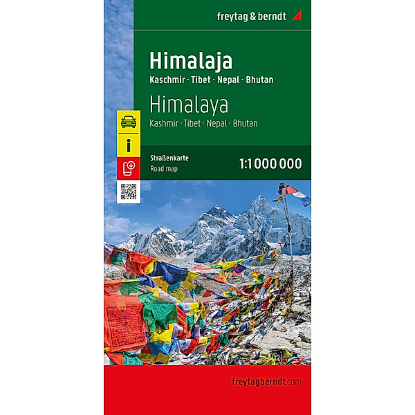 Himalaja, Strassenkarte 1:1.100.000, freytag & berndt