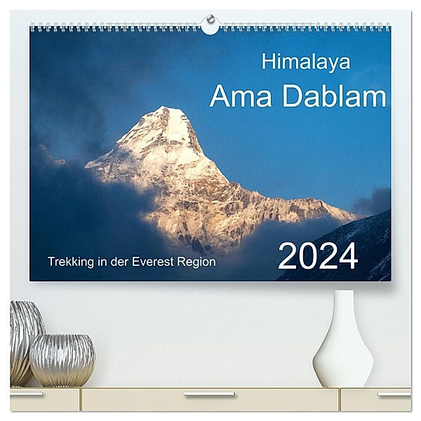 Himalaya Ama Dablam (hochwertiger Premium Wandkalender 2024 DIN A2 quer), Kunstdruck in Hochglanz, Michael Kehl