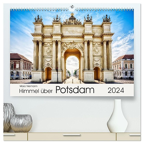 Himmel über Potsdam (hochwertiger Premium Wandkalender 2024 DIN A2 quer), Kunstdruck in Hochglanz, Maro Niemann