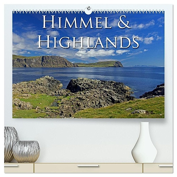Himmel und Highlands (hochwertiger Premium Wandkalender 2024 DIN A2 quer), Kunstdruck in Hochglanz, Peter Aschoff