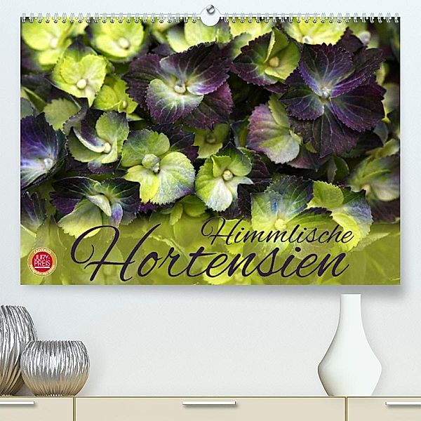 Himmlische Hortensien (Premium, hochwertiger DIN A2 Wandkalender 2023, Kunstdruck in Hochglanz), Martina Cross