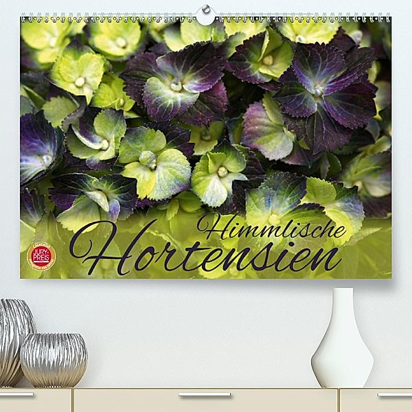 Himmlische Hortensien(Premium, hochwertiger DIN A2 Wandkalender 2020, Kunstdruck in Hochglanz), Martina Cross