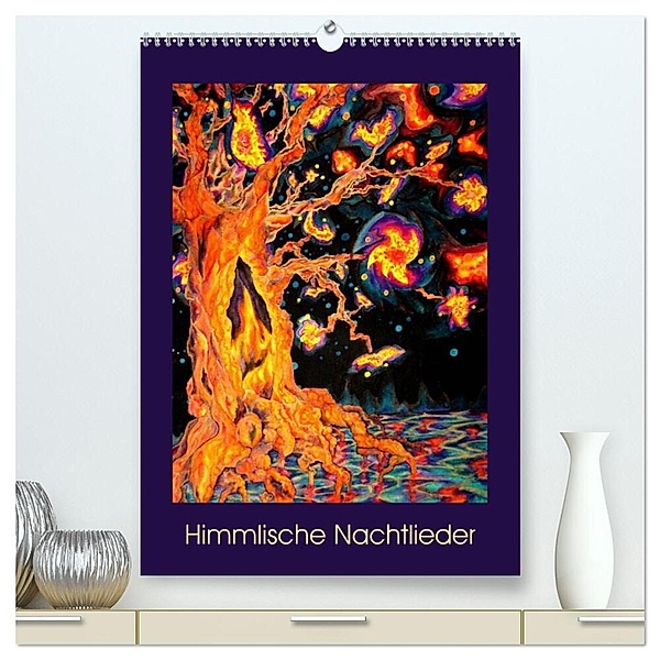 Himmlische Nachtlieder (hochwertiger Premium Wandkalender 2024 DIN A2 hoch), Kunstdruck in Hochglanz, Ulrike Brück