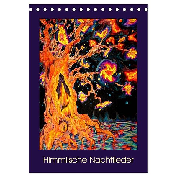 Himmlische Nachtlieder (Tischkalender 2024 DIN A5 hoch), CALVENDO Monatskalender, Ulrike Brück