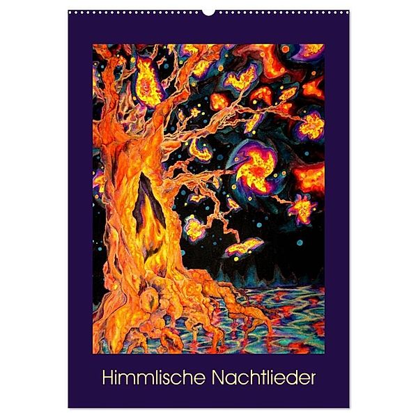 Himmlische Nachtlieder (Wandkalender 2024 DIN A2 hoch), CALVENDO Monatskalender, Ulrike Brück