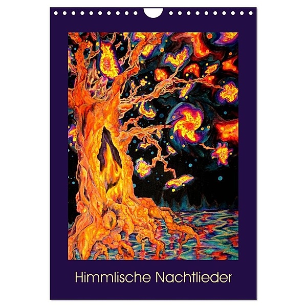 Himmlische Nachtlieder (Wandkalender 2024 DIN A4 hoch), CALVENDO Monatskalender, Ulrike Brück