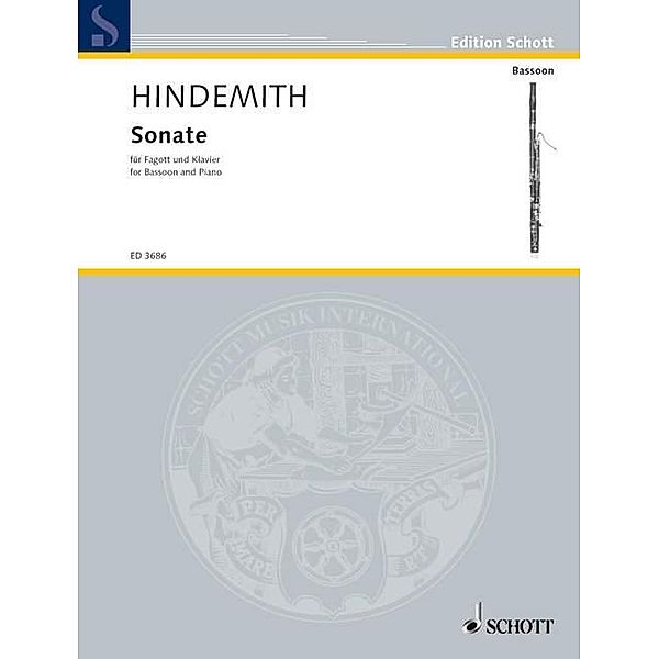 Hindemith, P: Sonate/Fagott und Klavier