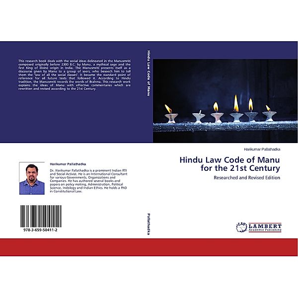 Hindu Law Code of Manu for the 21st Century, Harikumar Pallathadka