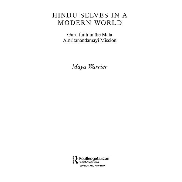 Hindu Selves in a Modern World, Maya Warrier