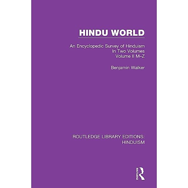 Hindu World, Benjamin Walker
