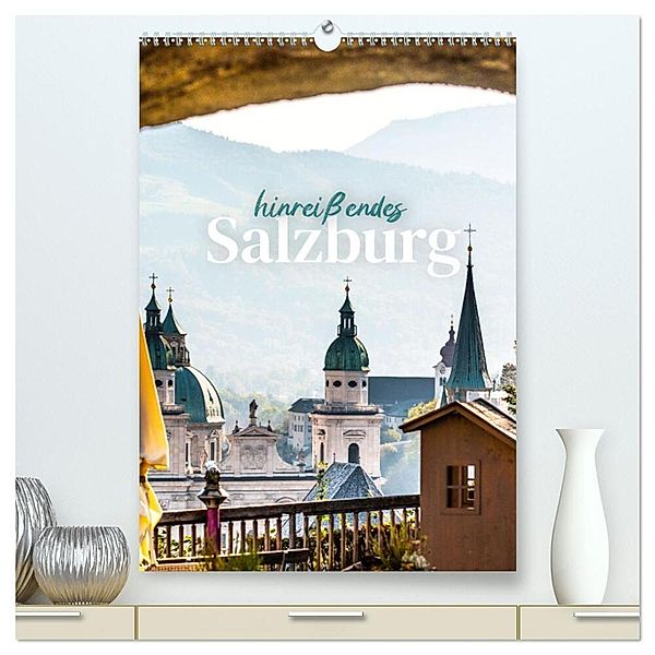 Hinreißendes Salzburg (hochwertiger Premium Wandkalender 2024 DIN A2 hoch), Kunstdruck in Hochglanz, SF