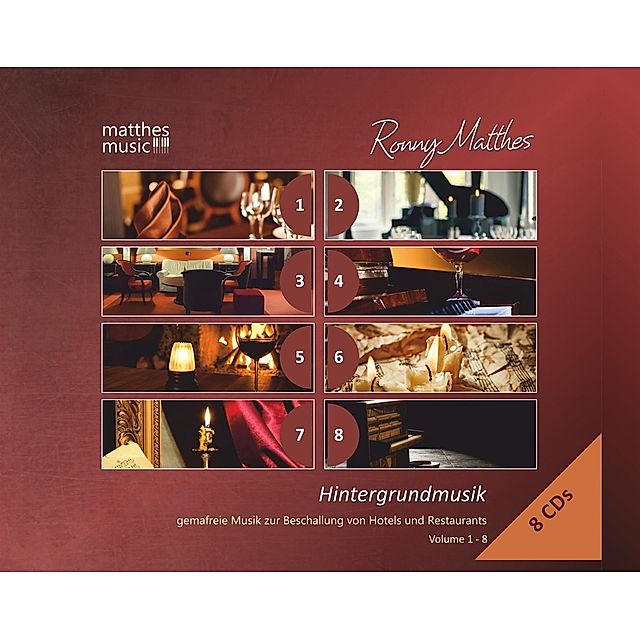 Hintergrundmusik,Vol.1-8-Gemafreie Musik 8 Cds von Ronny Matthes |  Weltbild.ch