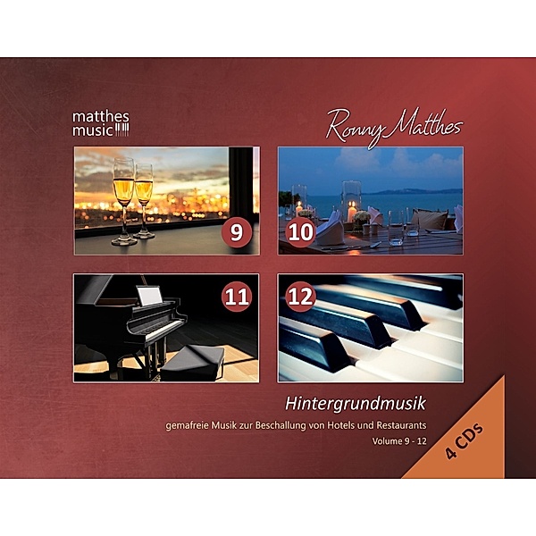 Hintergrundmusik,Vol.9-12-Gemafrei (4 Cd-Box), Ronny Matthes