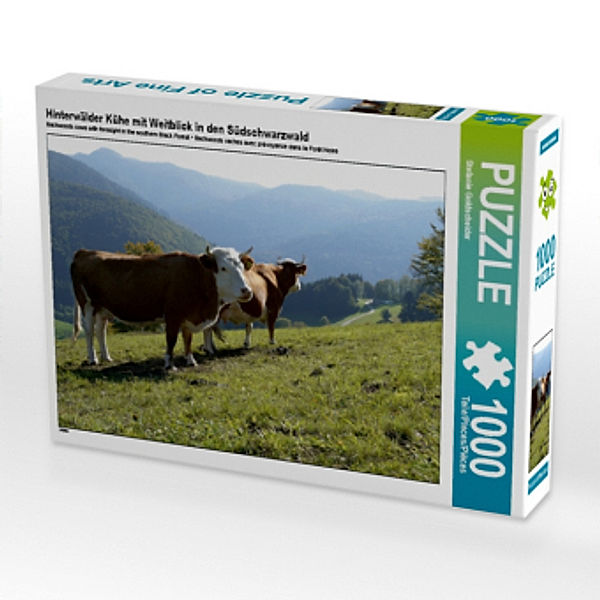 Hinterwälder Kühe mit Weitblick in den Südschwarzwald (Puzzle), Stefanie Goldscheider