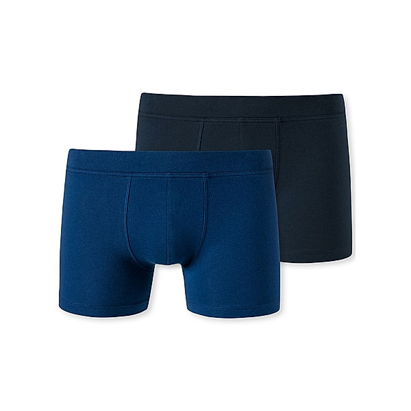 Schiesser Hip-Shorts SOLID 2er Pack in blau