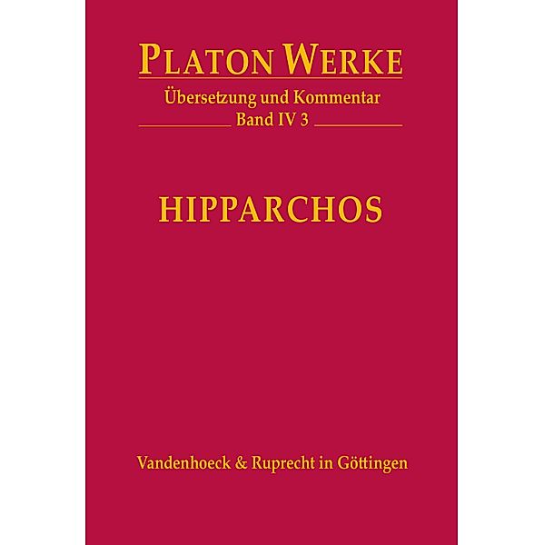 Hipparchos / Platon Werke, Platon, Charlotte Schubert