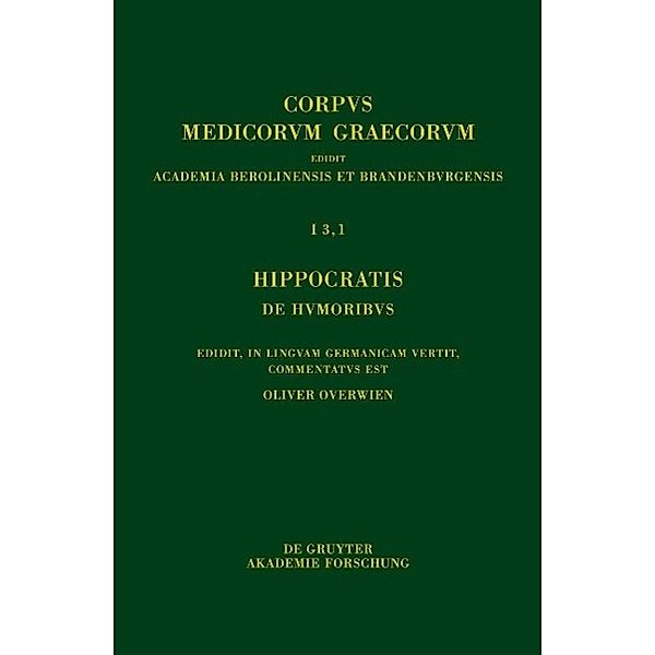Hippocratis De humoribus / Corpus Medicorum Graecorum Bd.1/3,1