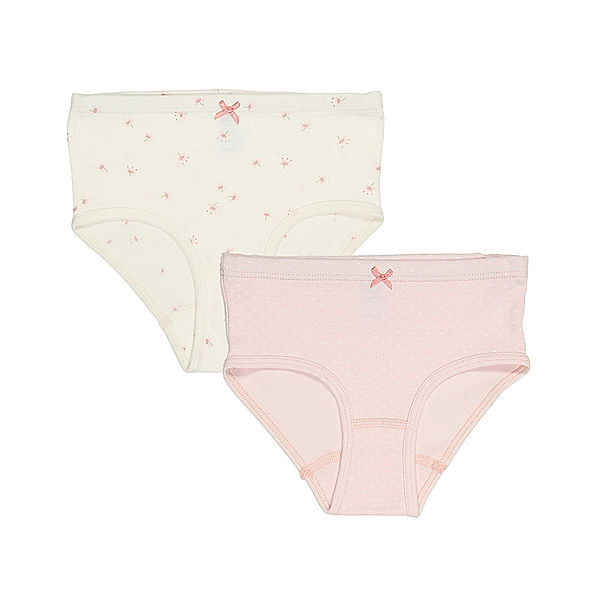 Sanetta Hipslip FLOWERS & BUTTERFLIES 2er Pack in weiss/rosa