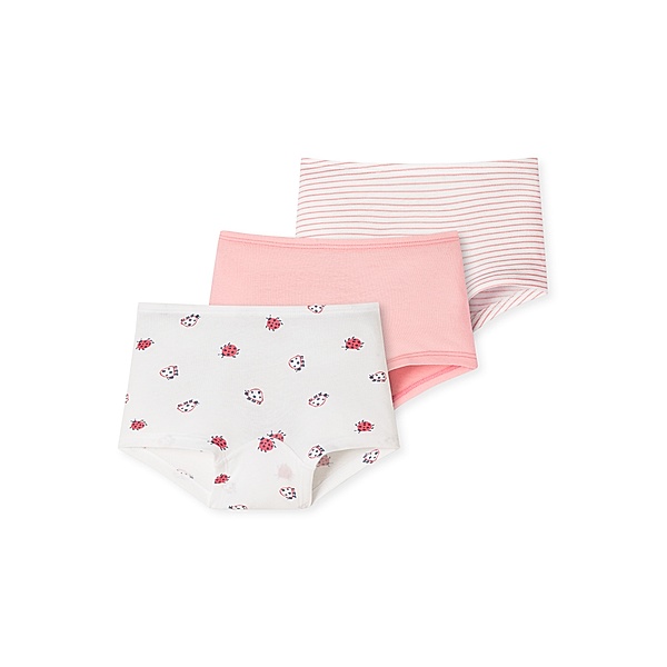 Schiesser Hipster BUGS&STRIPES 3er Pack in rosa/weiss