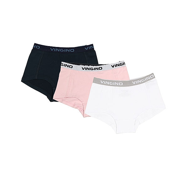 Vingino Hipster MULTICOLOR 3er Pack in rosa/navy/weiß