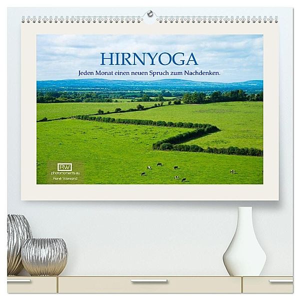 Hirnyoga (hochwertiger Premium Wandkalender 2024 DIN A2 quer), Kunstdruck in Hochglanz, René Wersand