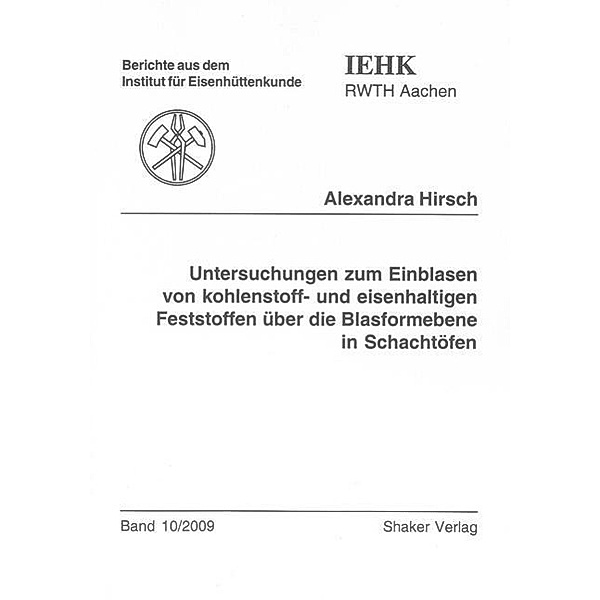Hirsch, A: Untersuchungen zum Einblasen von kohlenstoff- und, Alexandra Hirsch