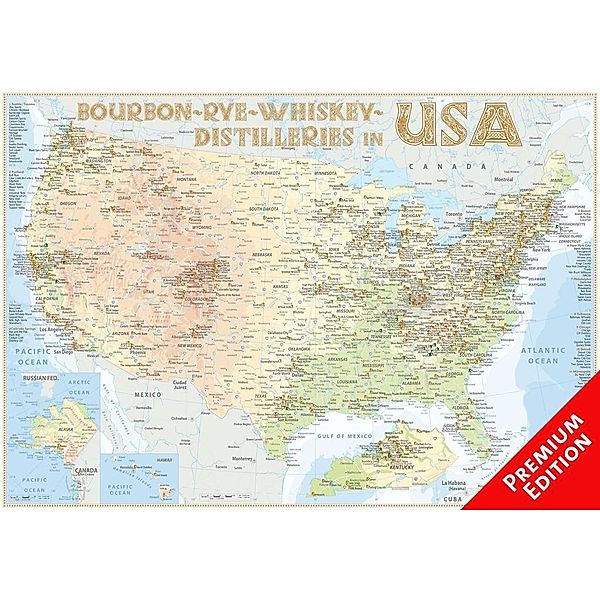 Hirst, R: Bourbon-Rye-Whiskey Distilleries in USA - Premium, Rüdiger Jörg Hirst