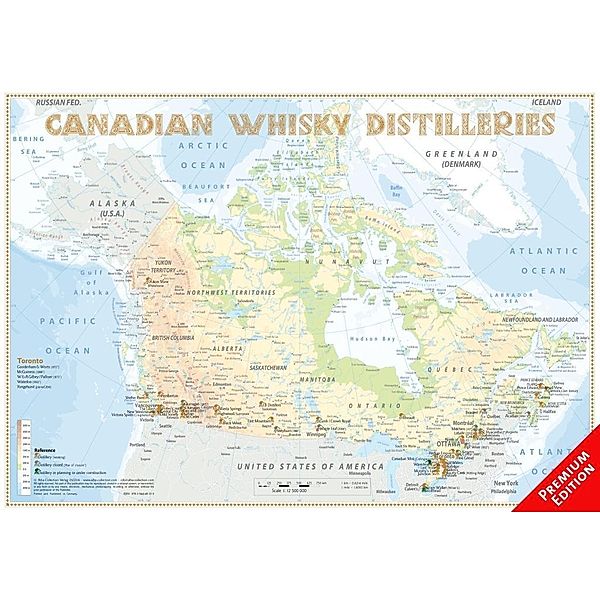 Hirst, R: Whisky Distilleries Canada 60x42cm - Premium, Rüdiger Jörg Hirst