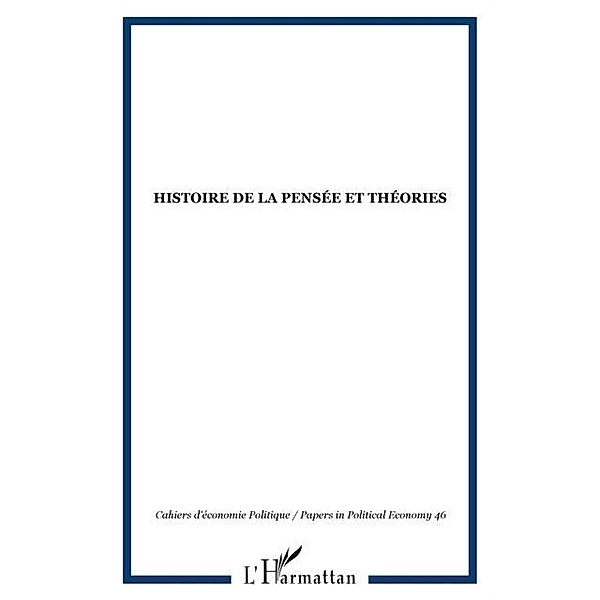 Histoire de la pensee et theories / Hors-collection, Collectif