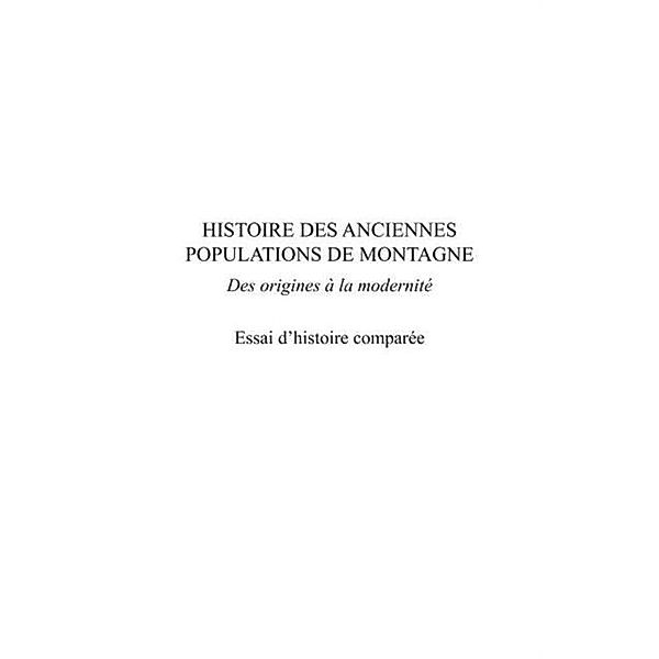 Histoire des anciennes populations... / Hors-collection, Fabrice Mouthon